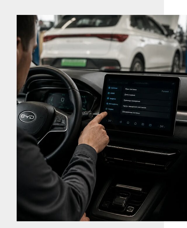 Русификация BYD E2 в Южноуральске от 16295 р. | ФастМобиль-Жрк под ключ